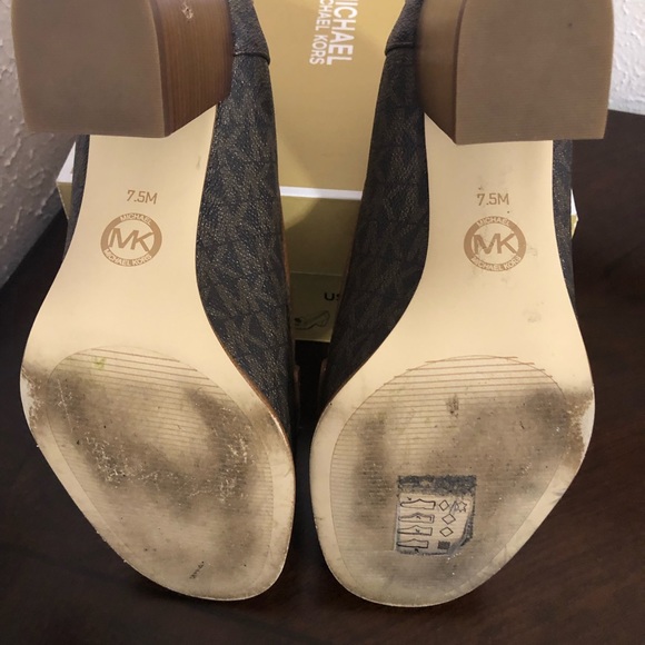 MK Jackie Mid Loafer in Brown Luggage Sz 7.5 - Picture 6 of 7